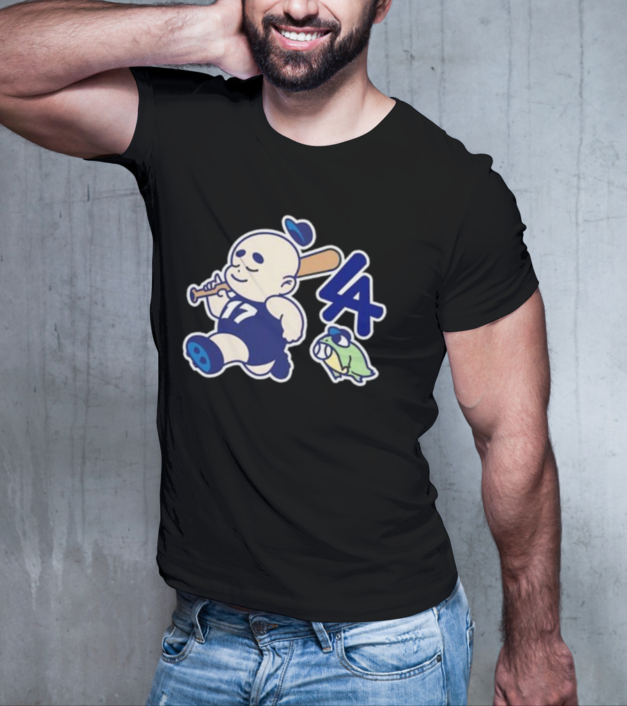 Chunky LA Baseball Baby 17 Fleece Strolling Bat Boy And Turtle T-Shirt