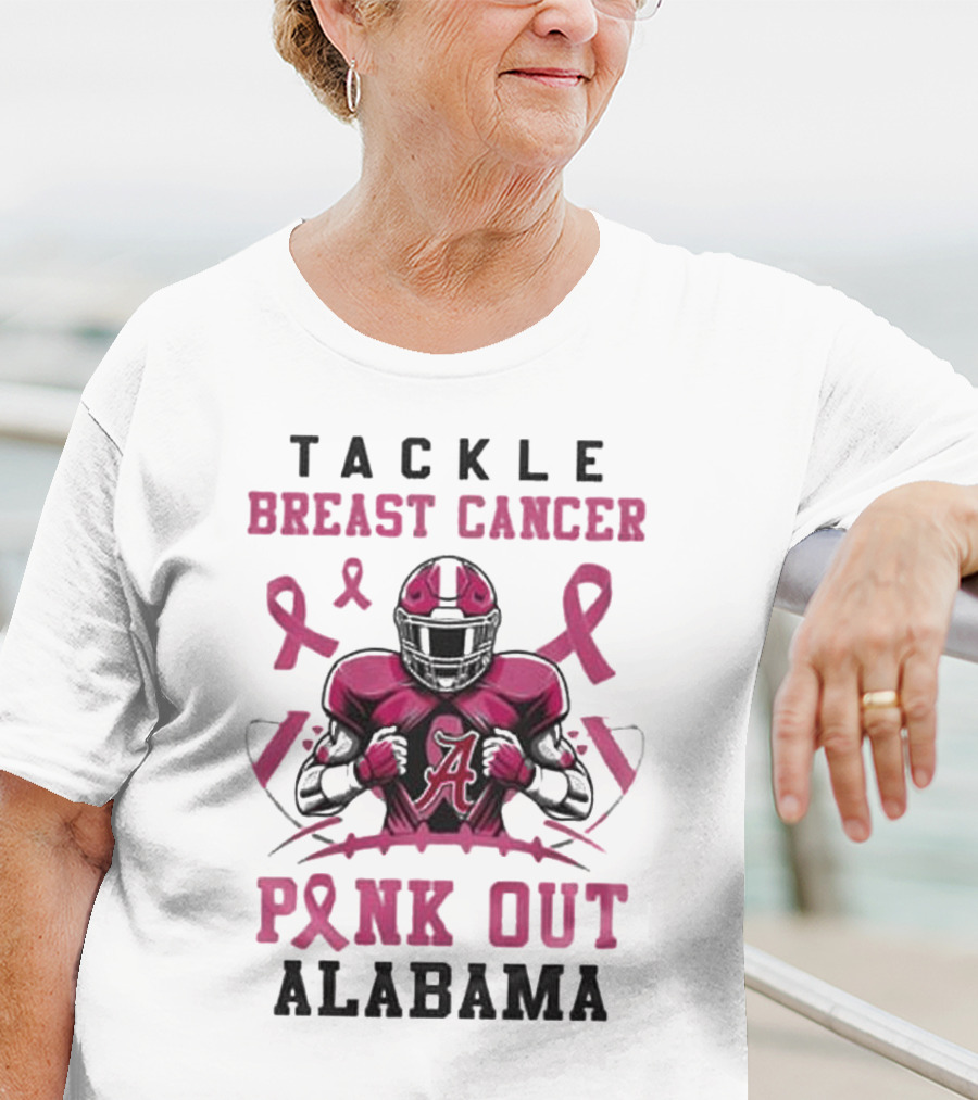 Alabama Tackle Breast Cancer Pink Out T-Shirt