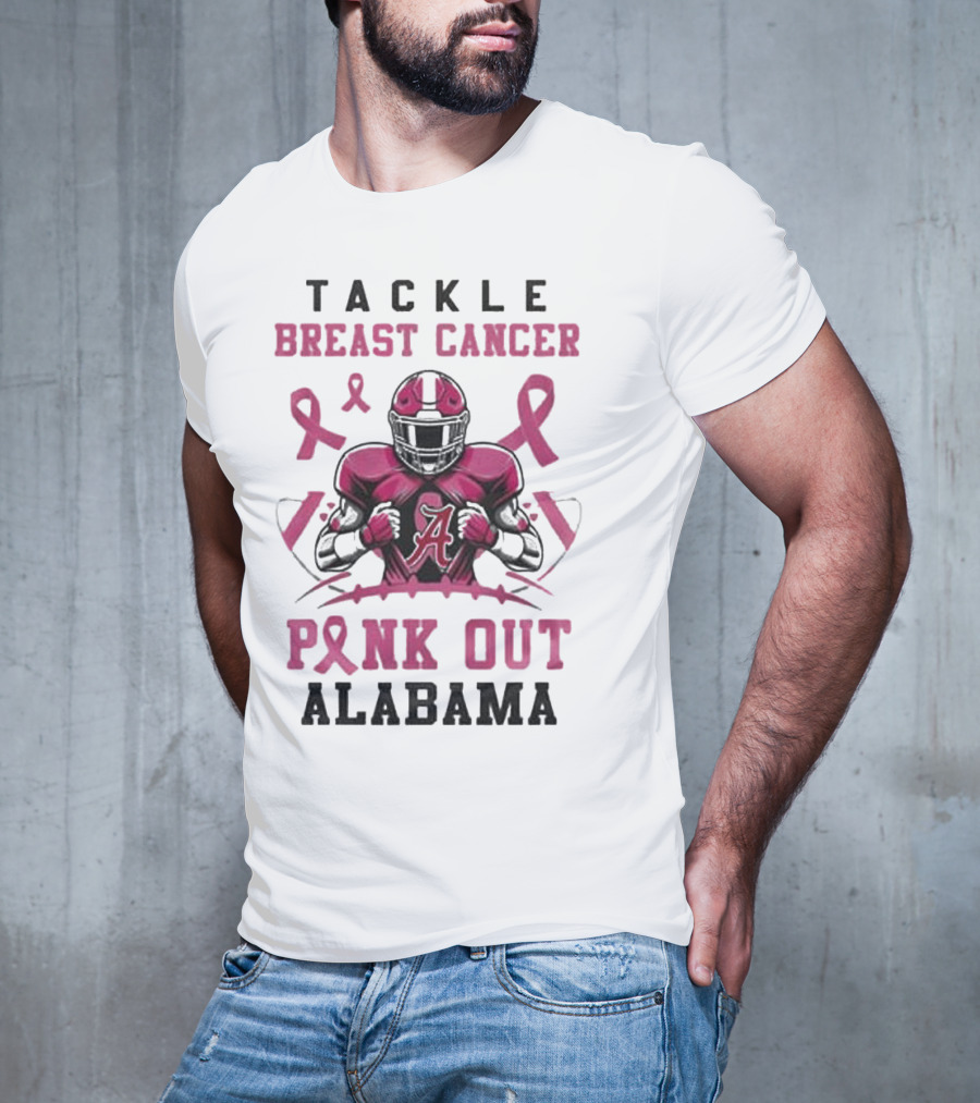 Alabama Tackle Breast Cancer Pink Out T-Shirt