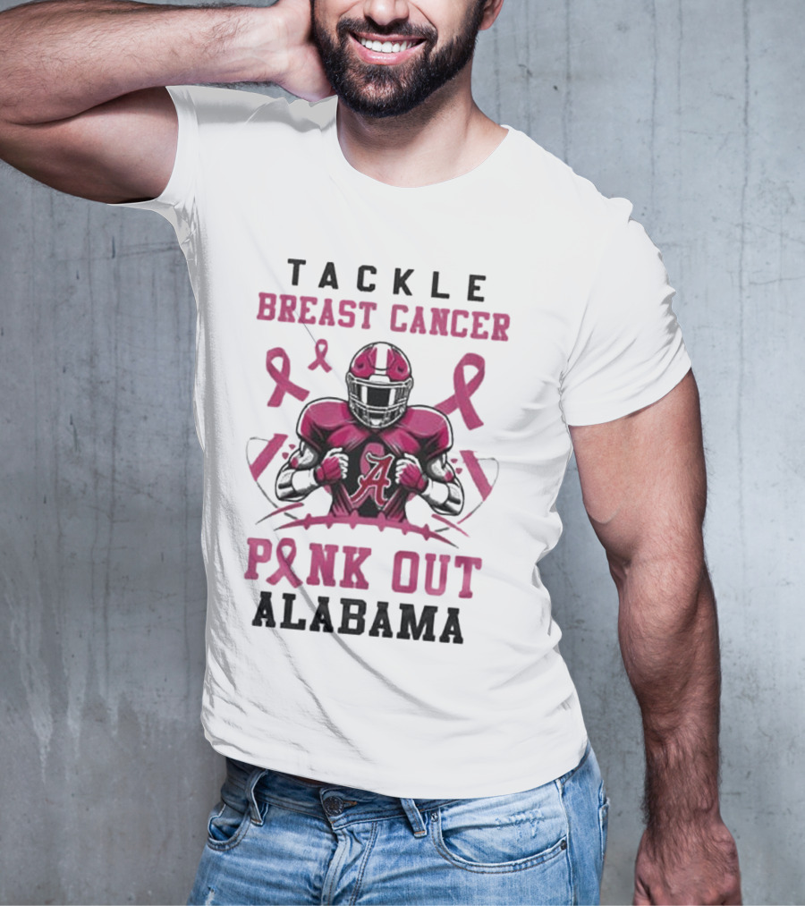 Alabama Tackle Breast Cancer Pink Out T-Shirt