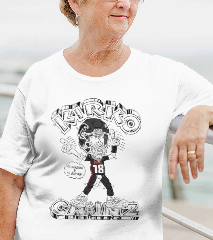 Kirko Chainz Kirk Cousins Atlanta Falcons I'm Swagging And I'm Surfing T-Shirt