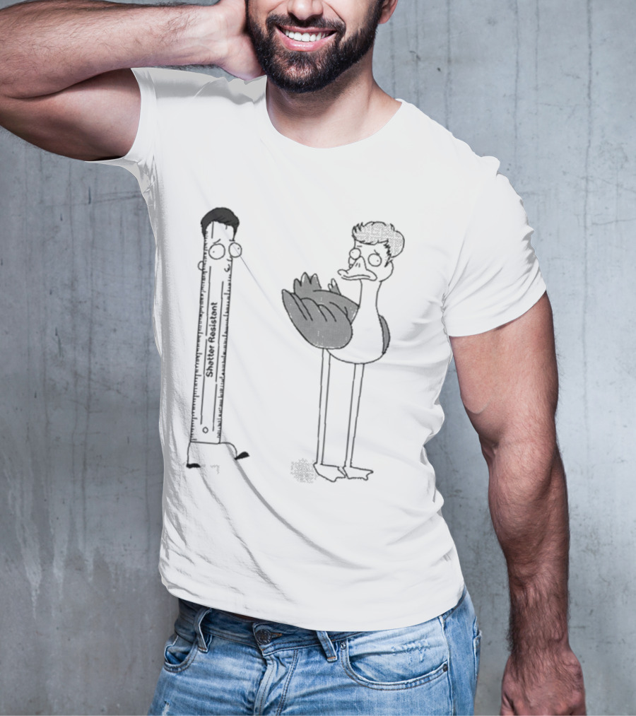 Shatter Resistant Ruler Schumpy And Quirky Bird Flapper No Context Off Menu T-Shirt