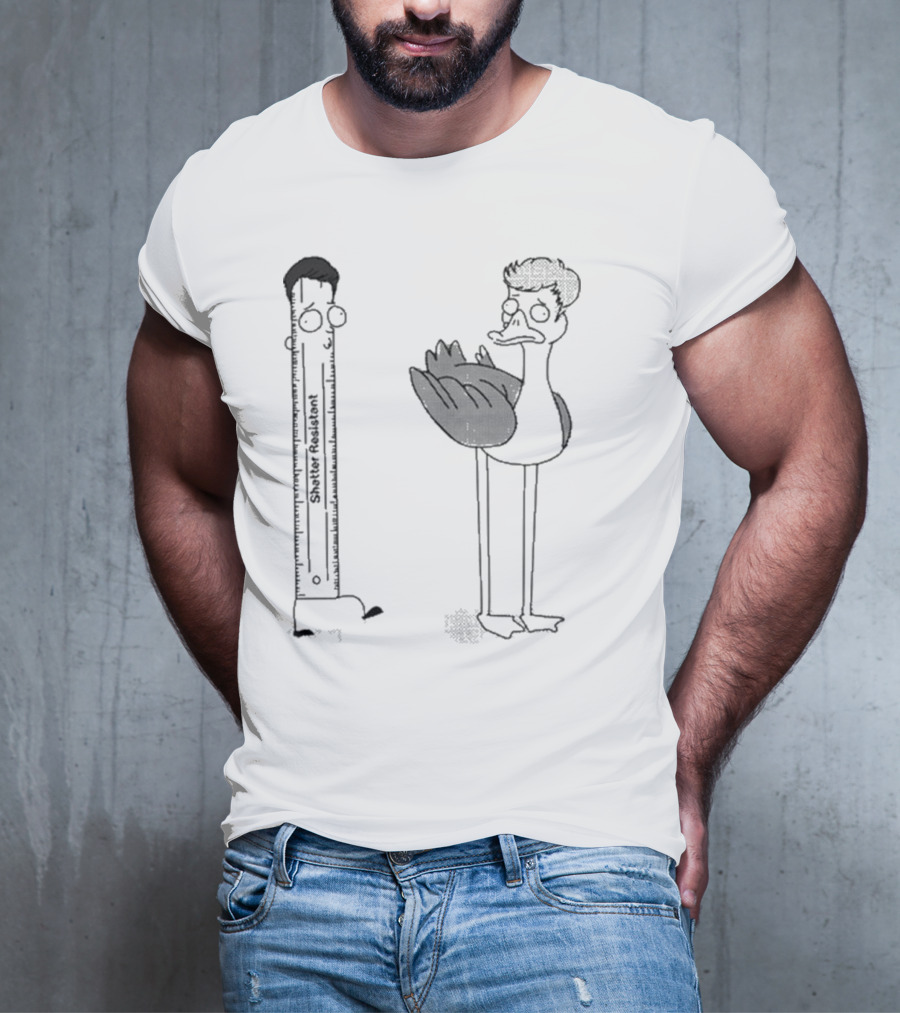 Shatter Resistant Ruler Schumpy And Quirky Bird Flapper No Context Off Menu T-Shirt