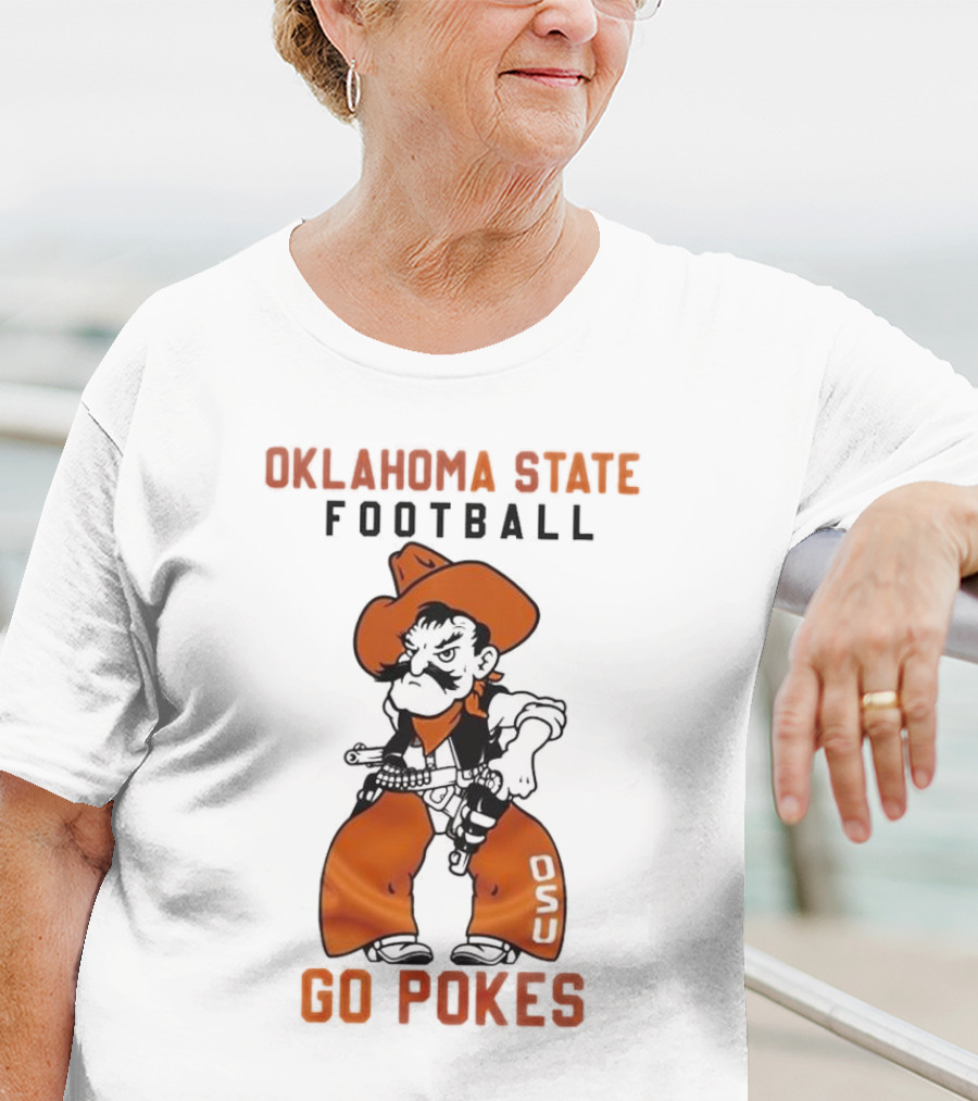 Oklahoma State Football Go Pokes OSU Cowboy T-Shirt