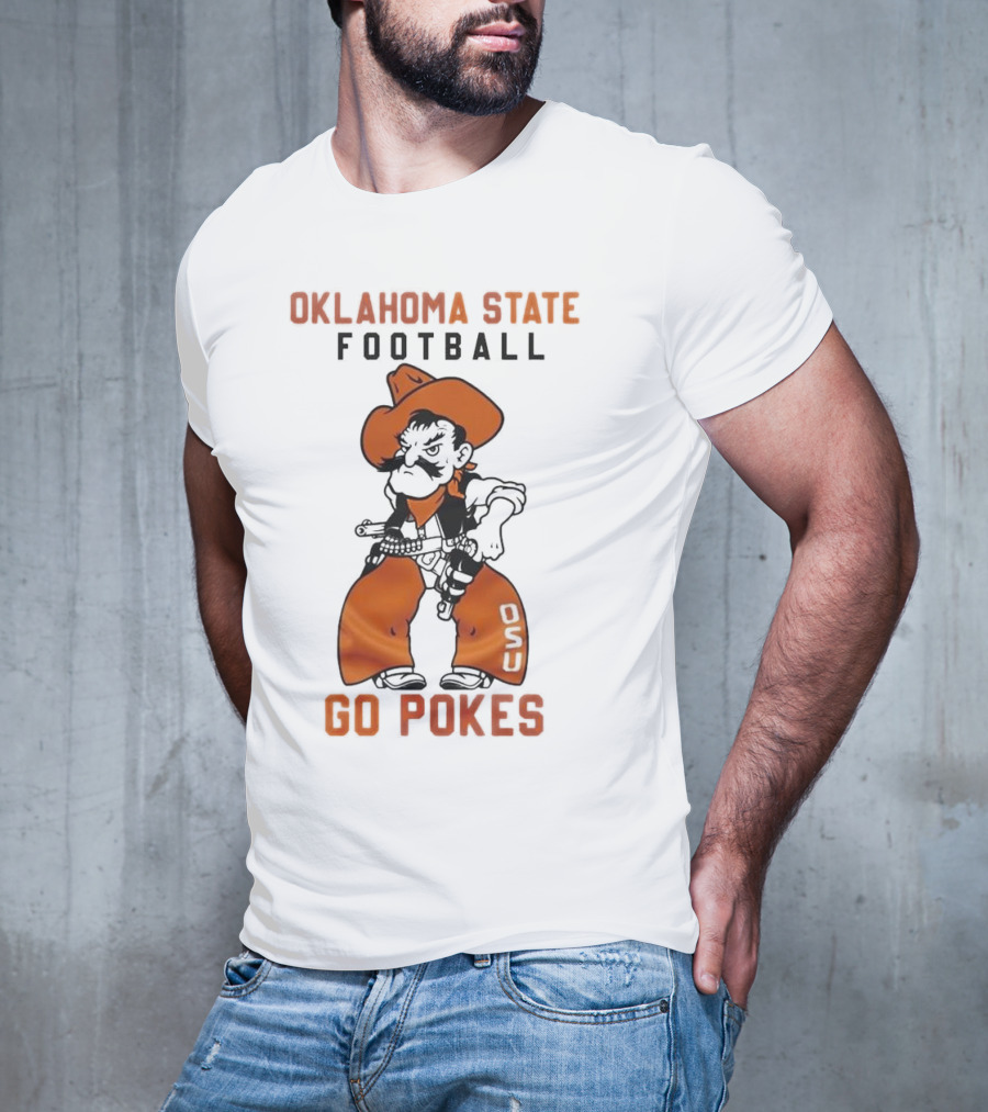 Oklahoma State Football Go Pokes OSU Cowboy T-Shirt