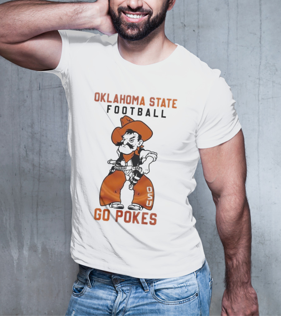 Oklahoma State Football Go Pokes OSU Cowboy T-Shirt