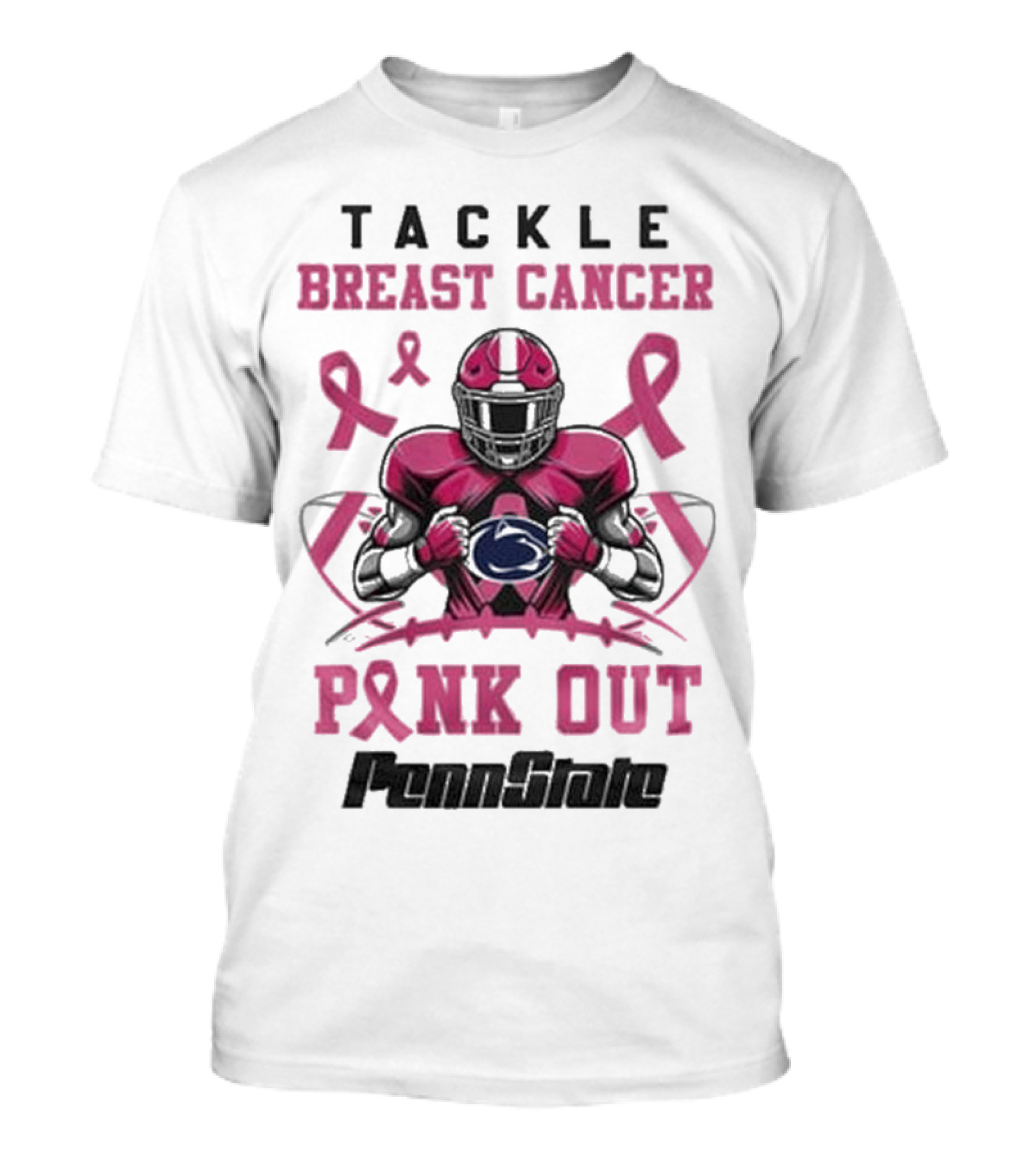 Tackle Breast Cancer Pink Out Penn State Nittany Lions T-Shirt