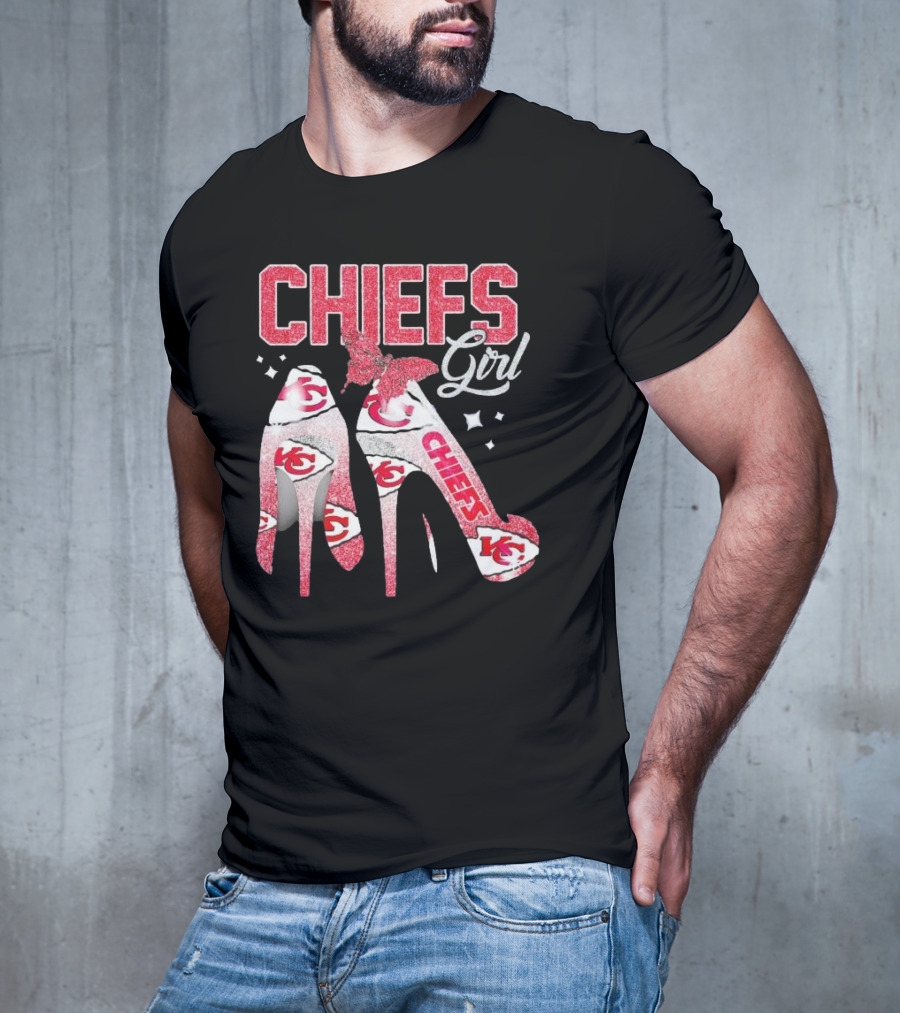 CHIEFS Girl Kansas City High Heels T-Shirt