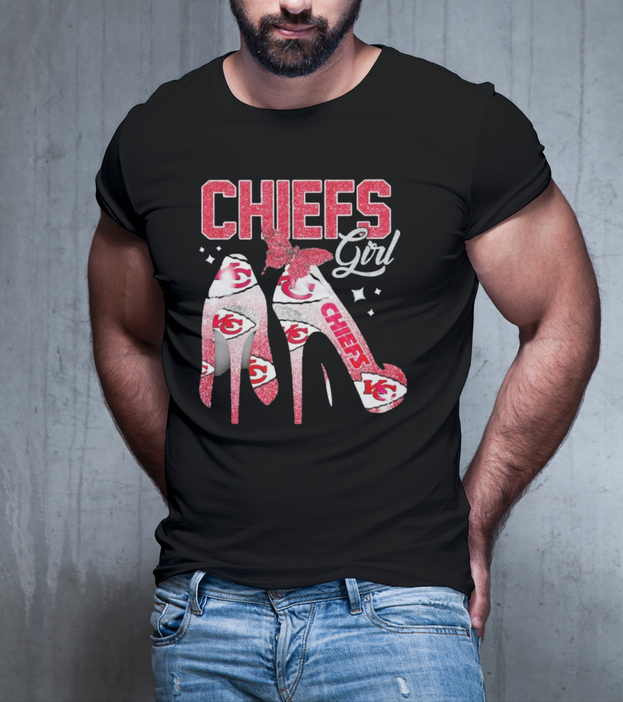 CHIEFS Girl Kansas City High Heels T-Shirt