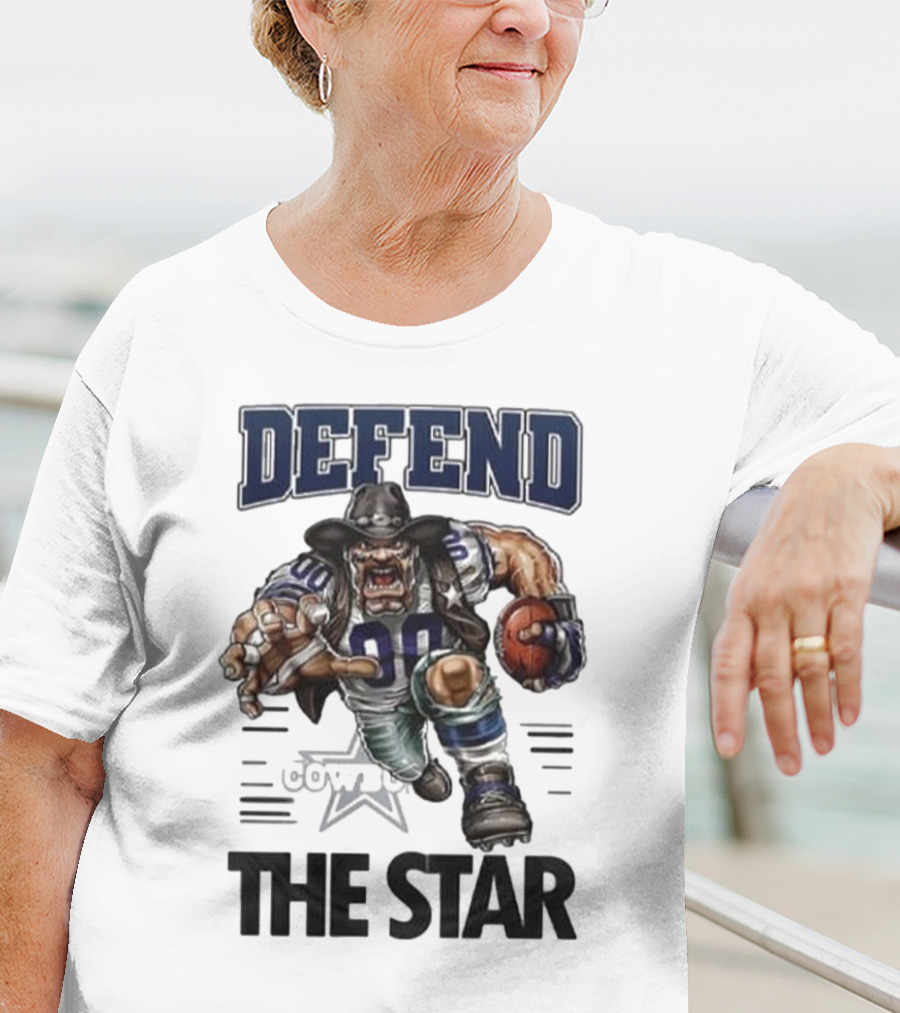 Dallas Cowboys Defend The Star Football Warrior T-Shirt