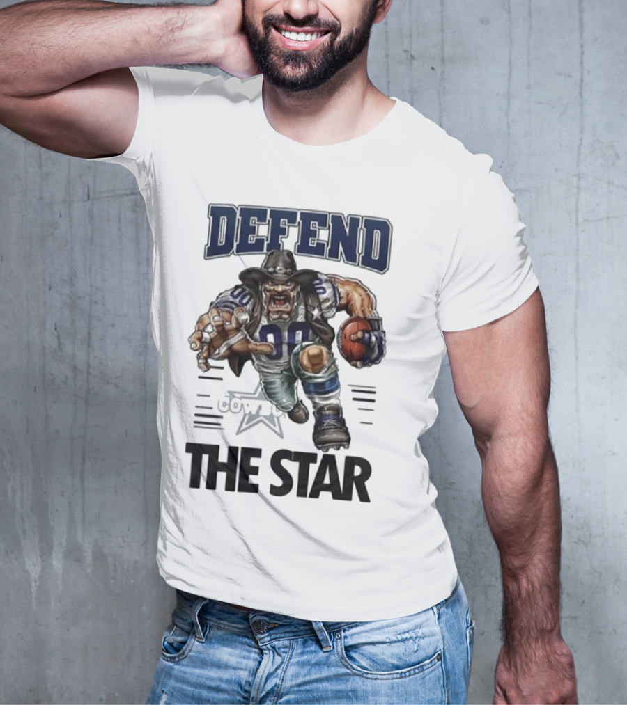 Dallas Cowboys Defend The Star Football Warrior T-Shirt