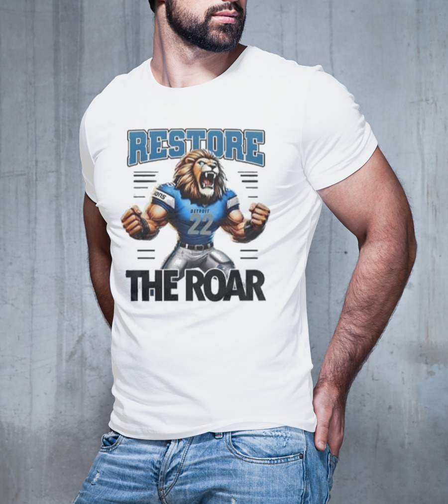 Restore Detroit Lions Pride The Roar T-Shirt