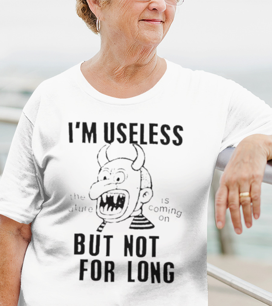 Gorillaz Lowlvl I’m Useless But Not For Long The Future Is Coming On Demon Face T-Shirt