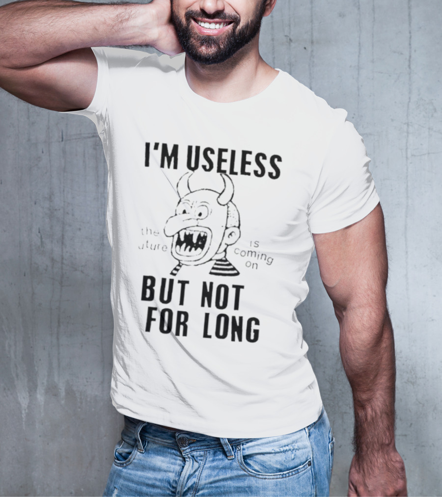 Gorillaz Lowlvl I’m Useless But Not For Long The Future Is Coming On Demon Face T-Shirt