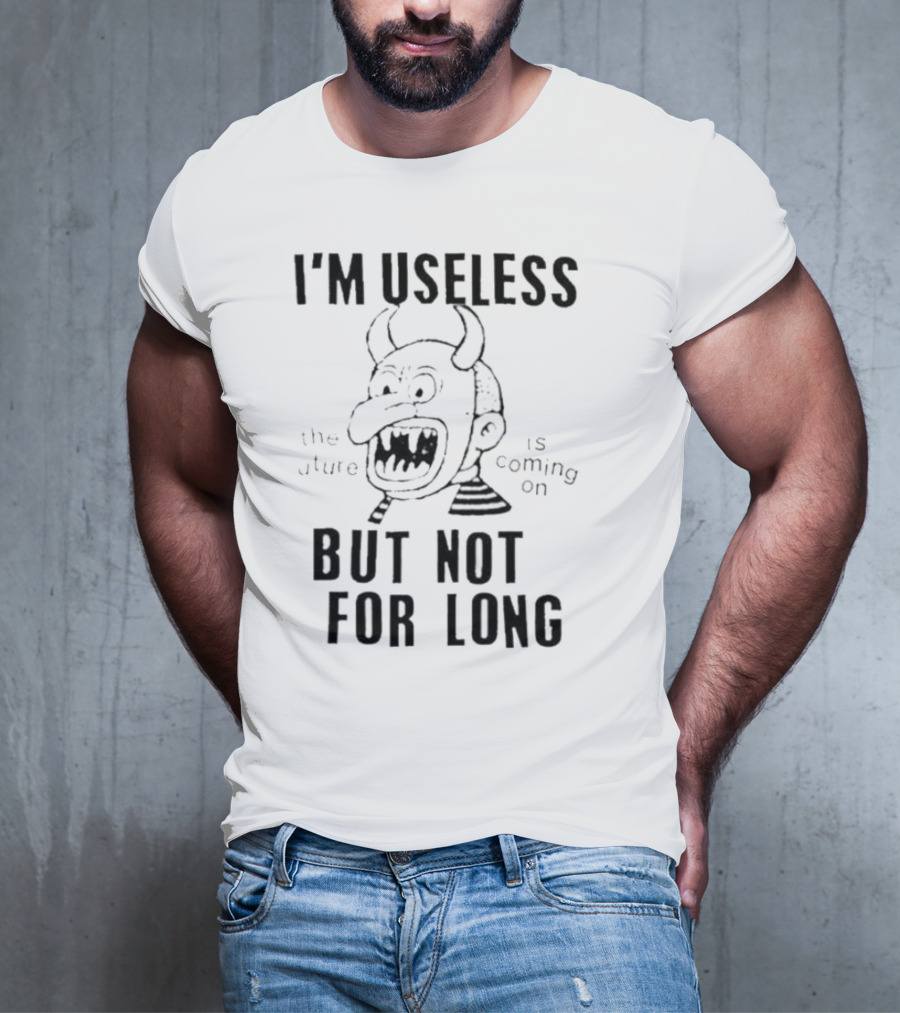 Gorillaz Lowlvl I’m Useless But Not For Long The Future Is Coming On Demon Face T-Shirt