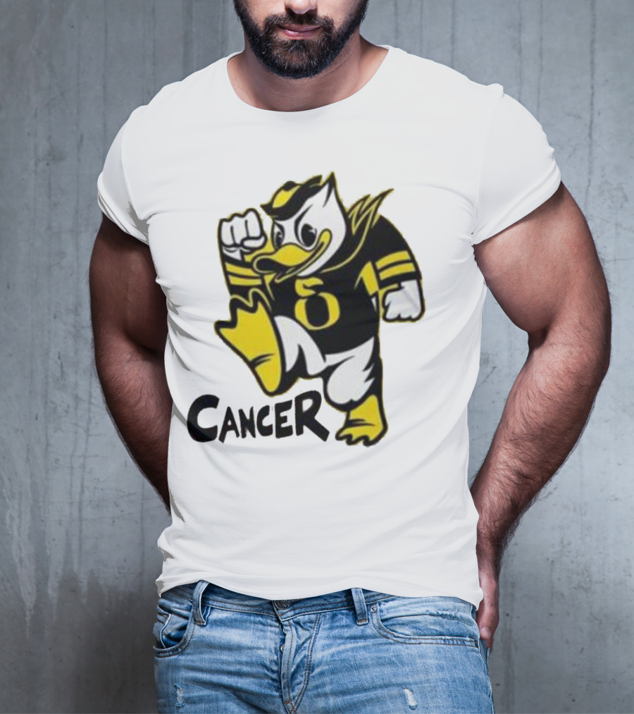 Oregon Ducks Fighting Cancer With Mascot T-Shirt