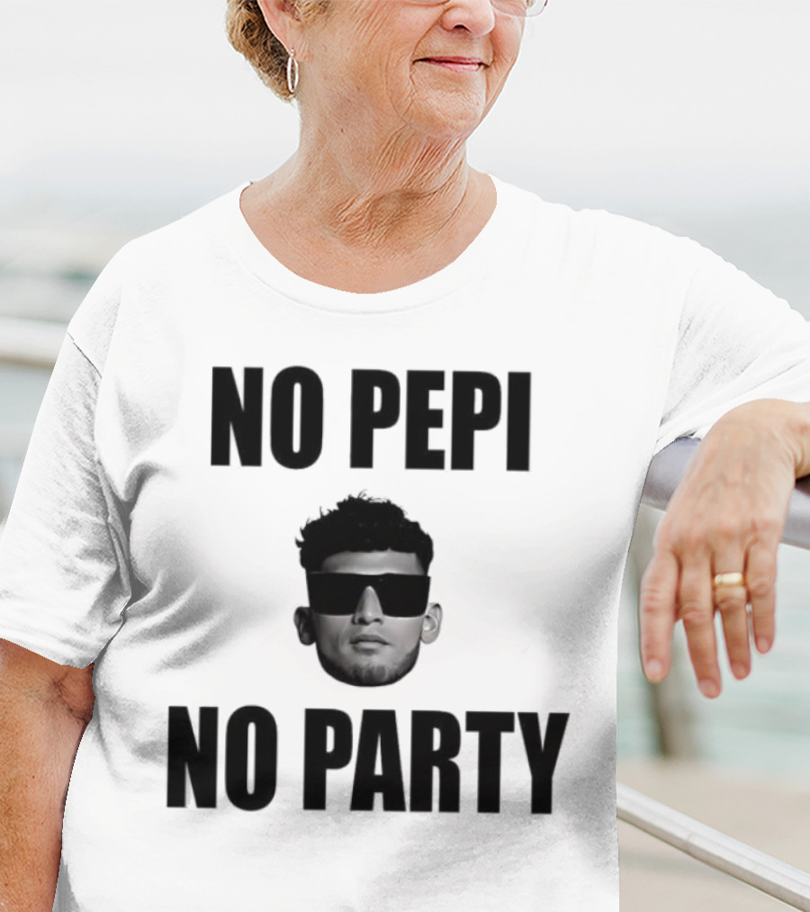 Ricardo Pepi No Pepi No Party Face With Sunglasses T-Shirt
