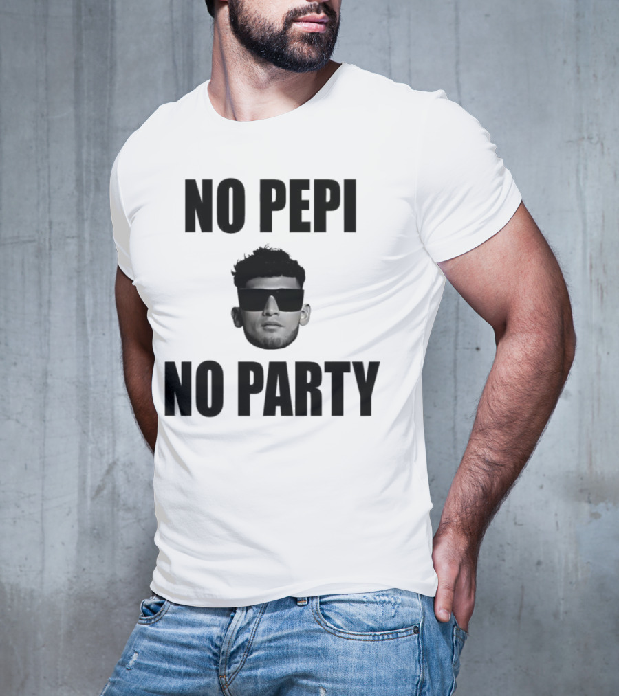 Ricardo Pepi No Pepi No Party Face With Sunglasses T-Shirt