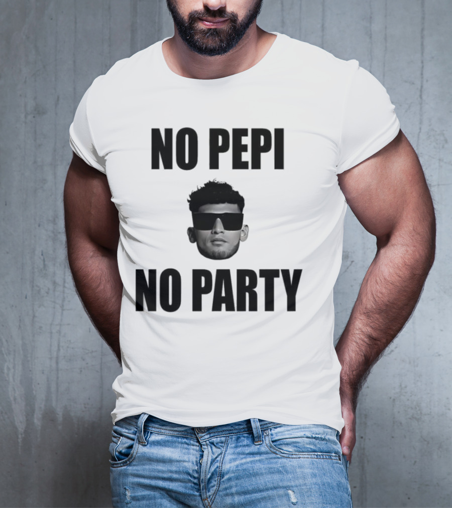 Ricardo Pepi No Pepi No Party Face With Sunglasses T-Shirt
