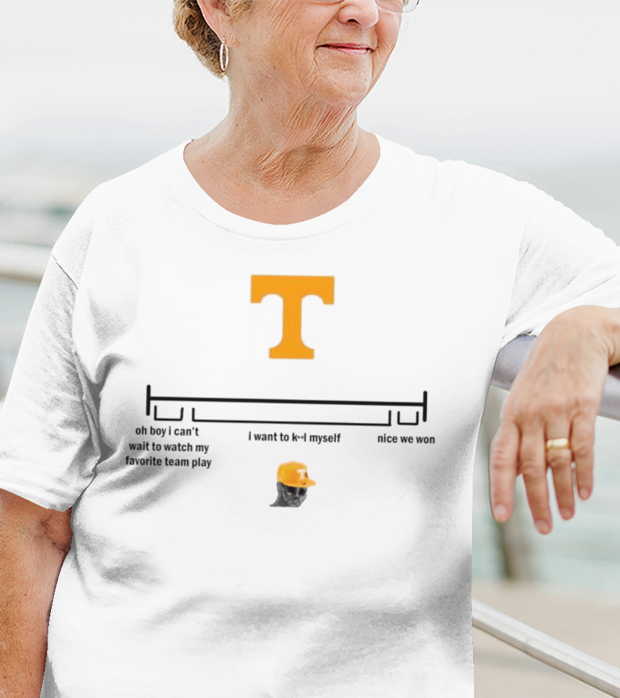 Tennessee Vols Excitement To Despair To Victory T-Shirt