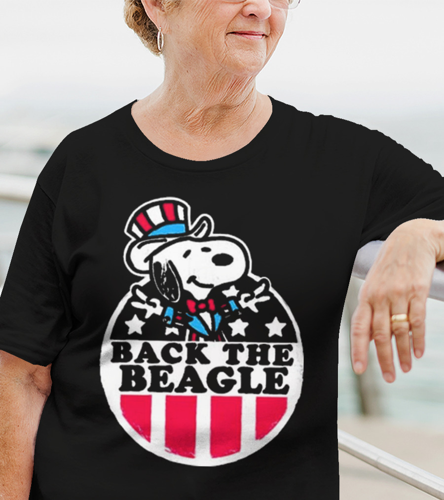 Snoopy Peanuts Back The Beagle Patriotic Uncle Sam T-Shirt
