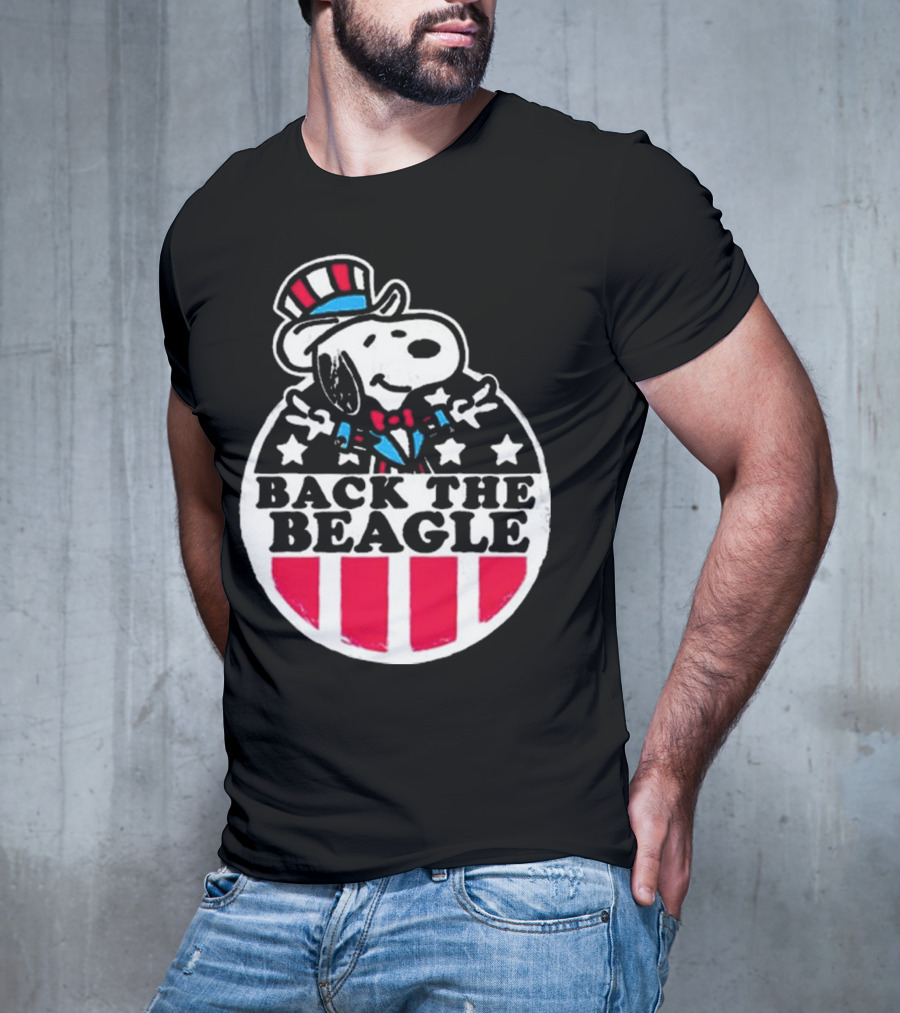 Snoopy Peanuts Back The Beagle Patriotic Uncle Sam T-Shirt