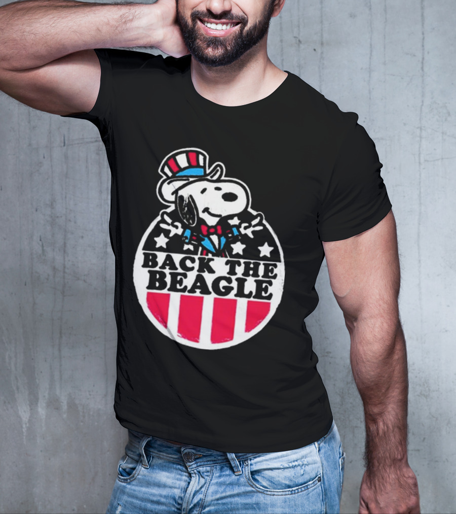 Snoopy Peanuts Back The Beagle Patriotic Uncle Sam T-Shirt