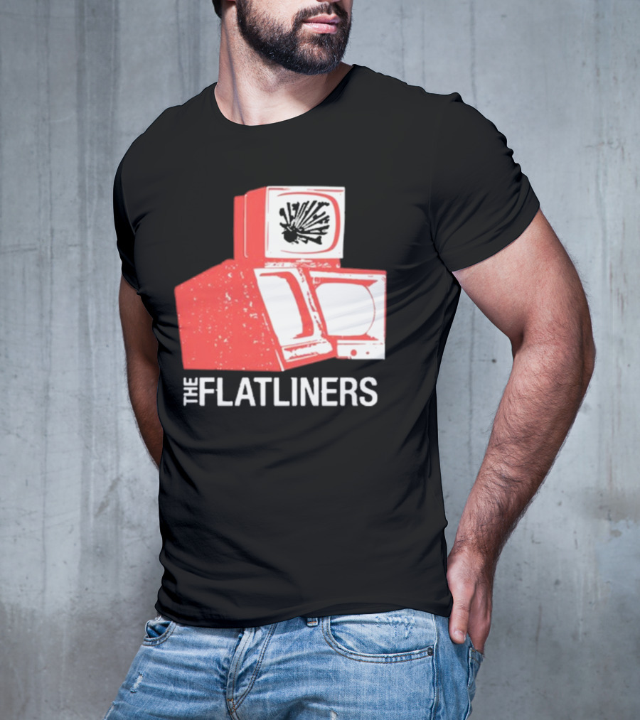 The Flatliners Stacked Static Television Screens T-Shirt