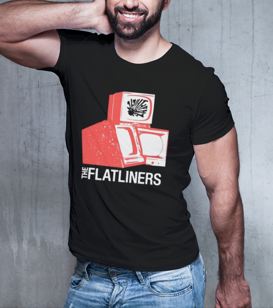 The Flatliners Stacked Static Television Screens T-Shirt