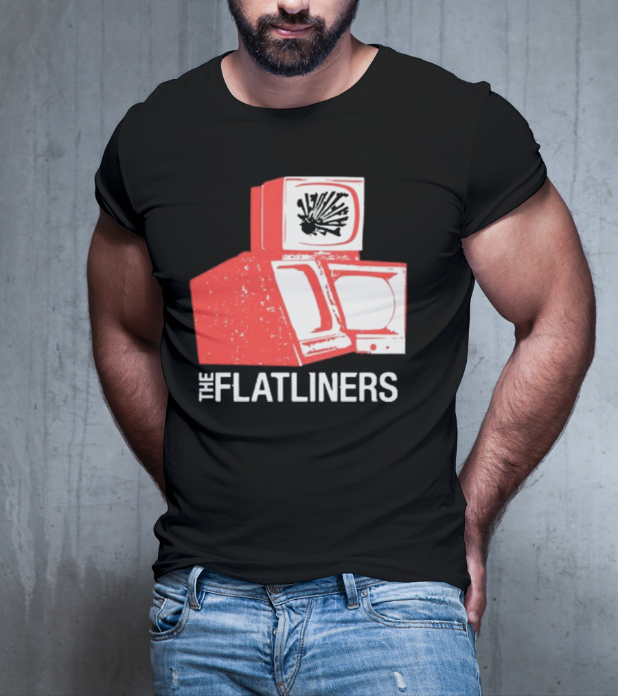 The Flatliners Stacked Static Television Screens T-Shirt