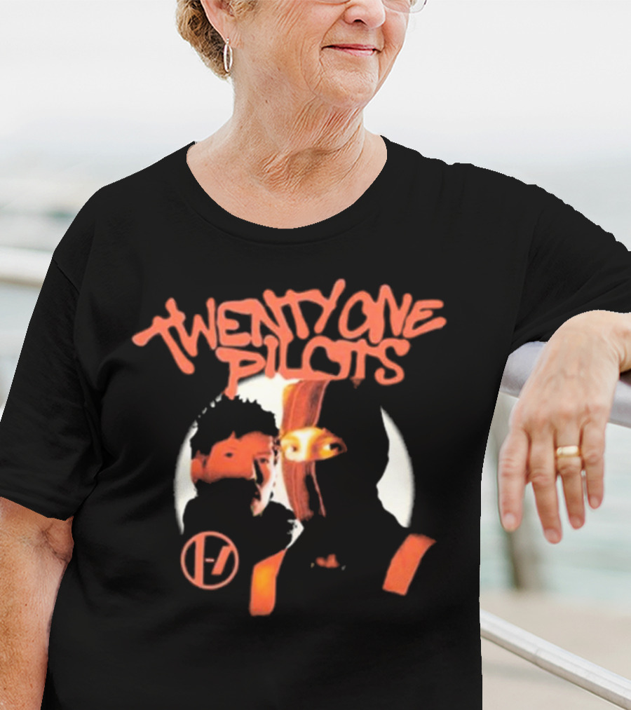 Twenty One Pilots Moonlight Shadow With Iconic Logo And Duo T-Shirt