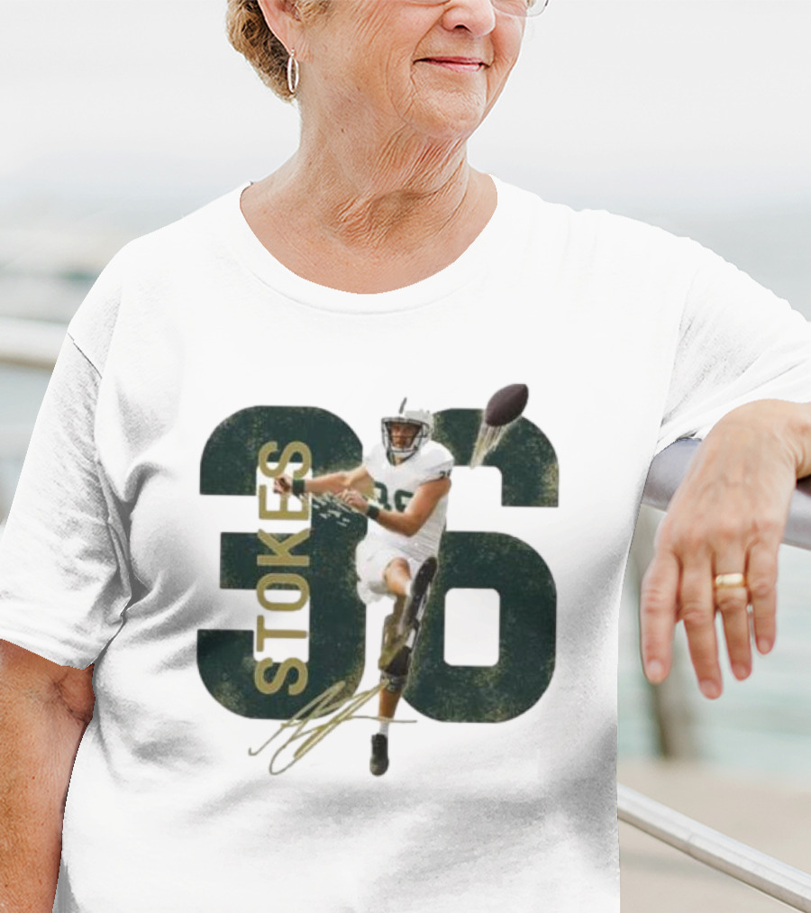 Stokes 36 Football Kicker Signature Action Image T-Shirt