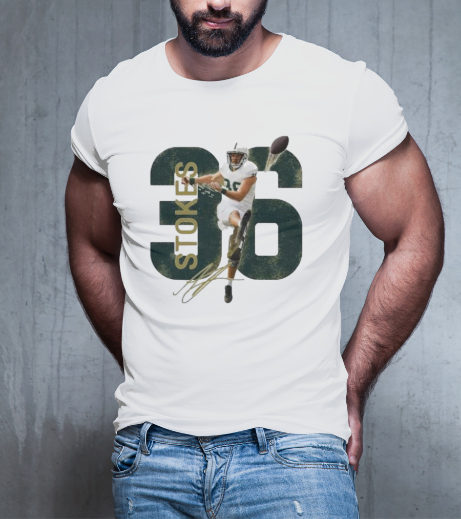 Stokes 36 Football Kicker Signature Action Image T-Shirt