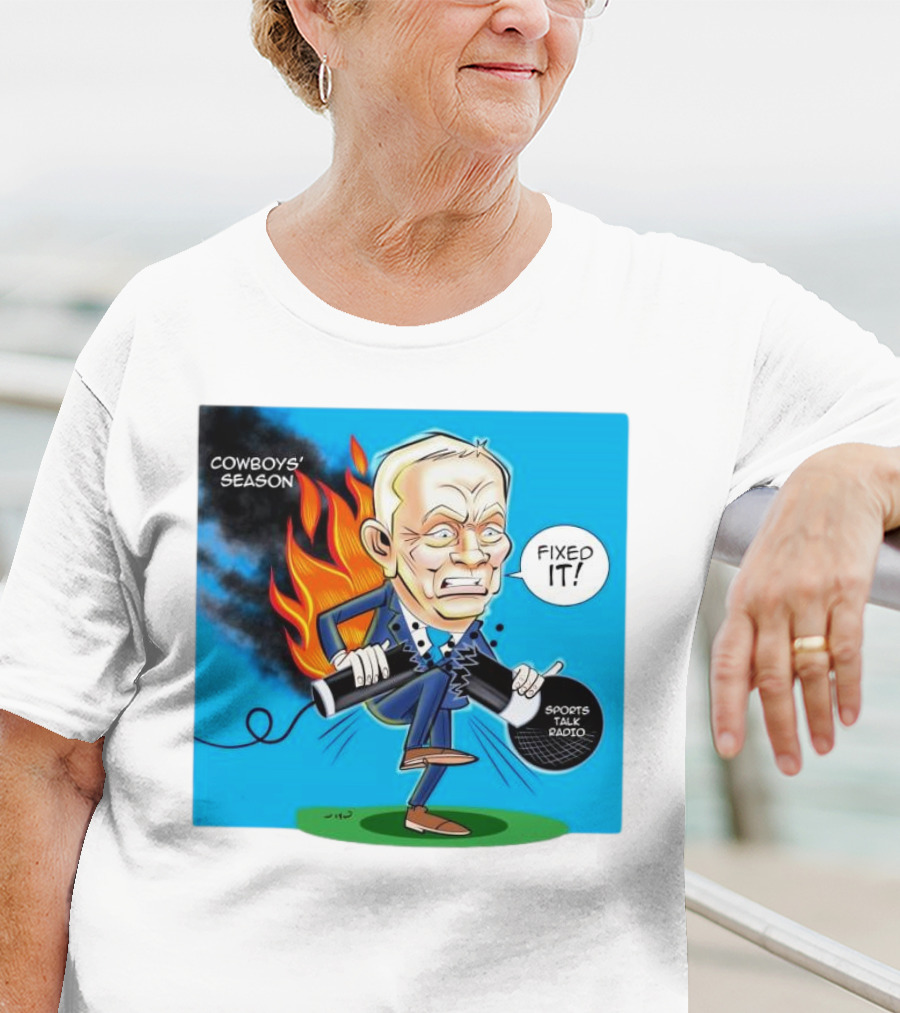 COWBOYS' SEASON FIXED IT SPORTS TALK RADIO CARTOON T-Shirt