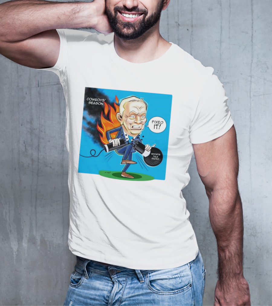 COWBOYS' SEASON FIXED IT SPORTS TALK RADIO CARTOON T-Shirt