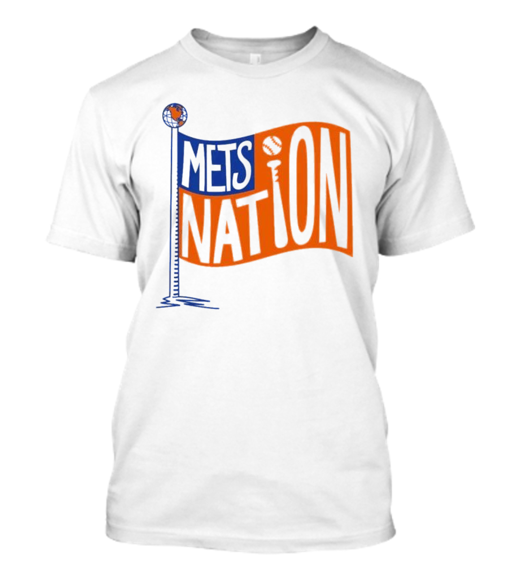 Mets Nation Flag New York Mets Baseball Team T-Shirt