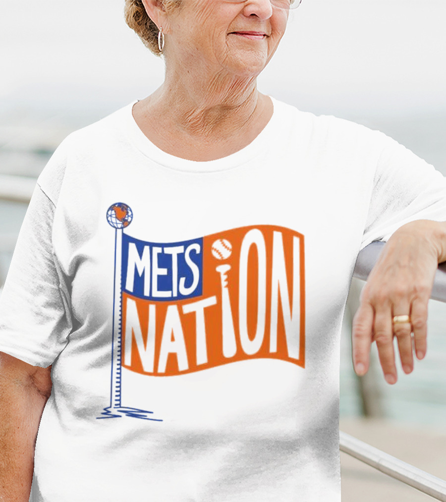 Mets Nation Flag New York Mets Baseball Team T-Shirt