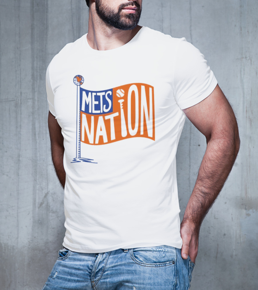 Mets Nation Flag New York Mets Baseball Team T-Shirt