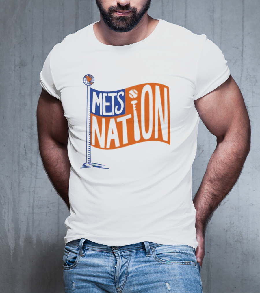 Mets Nation Flag New York Mets Baseball Team T-Shirt