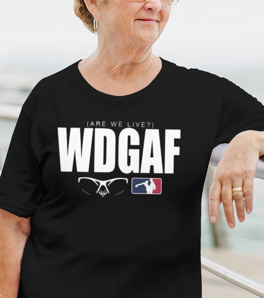 WDGAF Are We Live Los Angeles Dodgers Midstream MLB T-Shirt