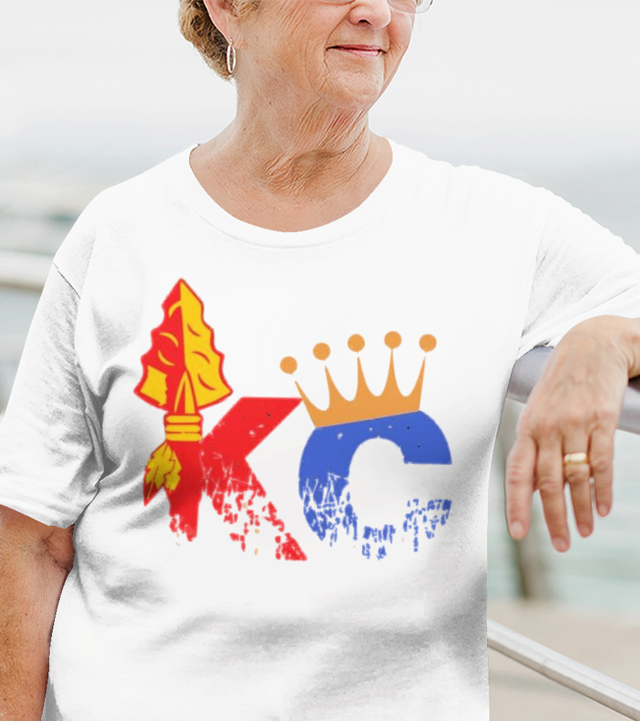 Kansas City Chiefs Arrowhead And Royals Crown KC Combo T-Shirt