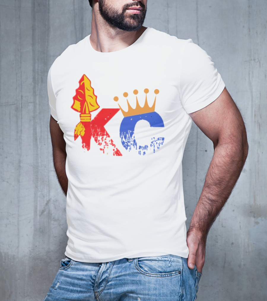 Kansas City Chiefs Arrowhead And Royals Crown KC Combo T-Shirt