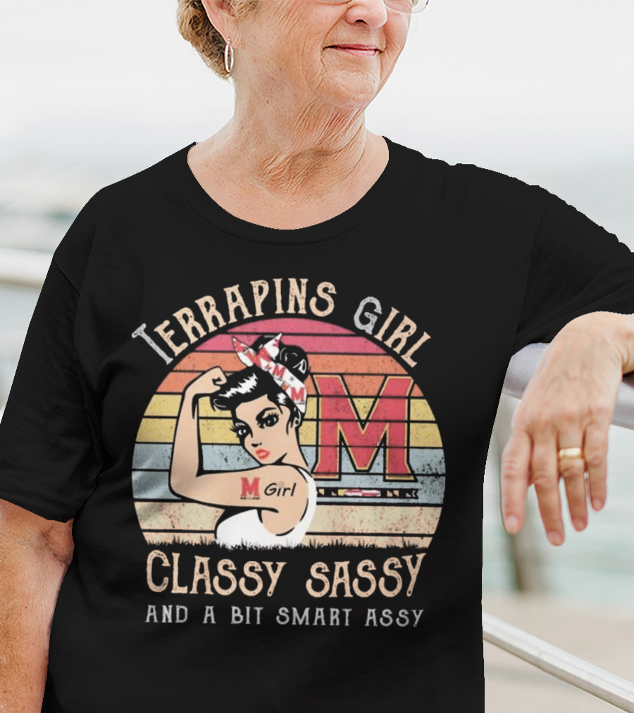 Terrapins Girl Classy Sassy And A Bit Smart Assy Vintage M Girl T-Shirt