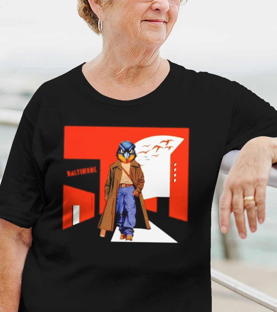 Baltimore Orioles The Wire Parody Owl T-Shirt