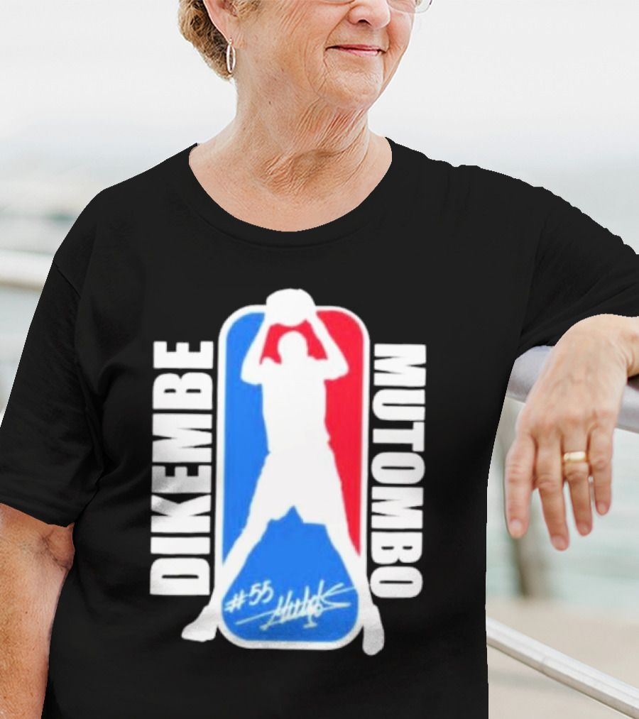 Dikembe Mutombo #55 Signature NBA T-Shirt