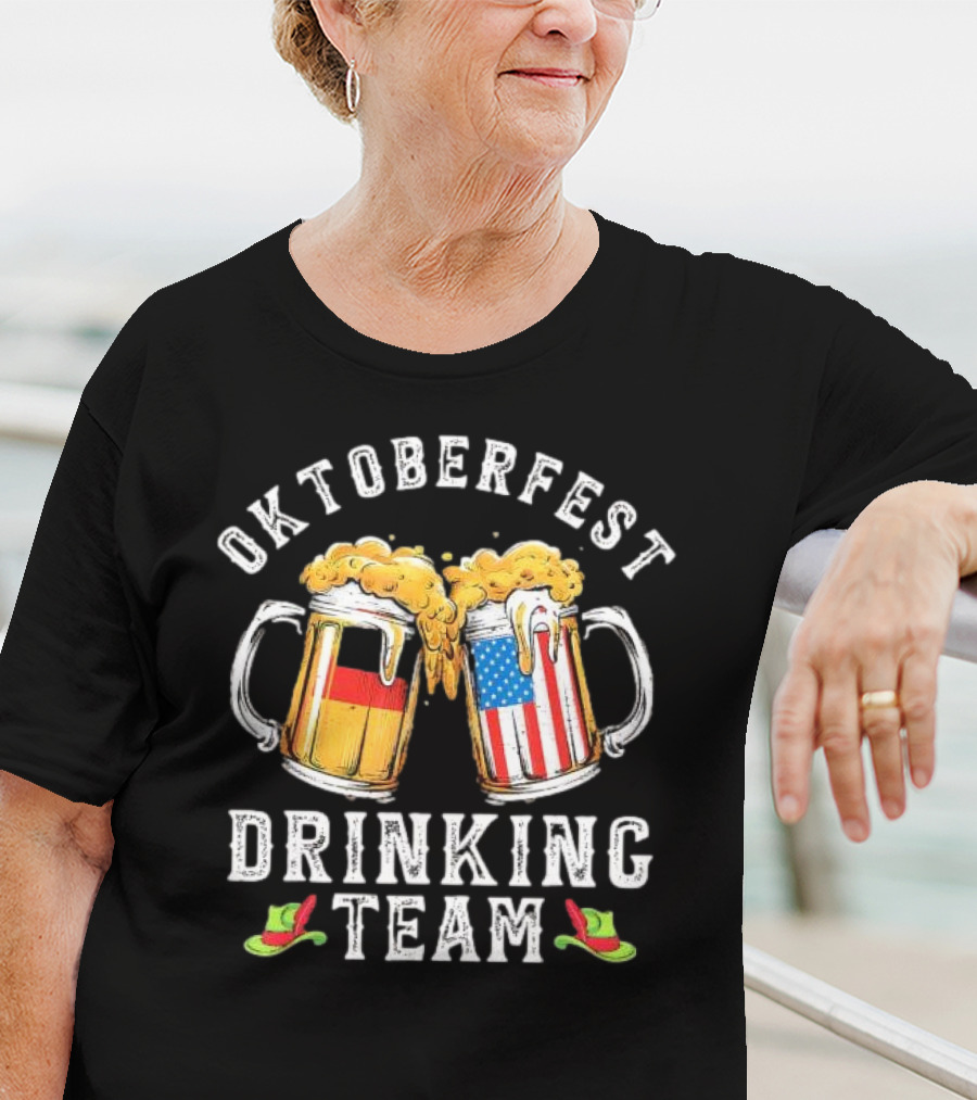 Oktoberfest Drinking Team Germany US Beer Mugs T-Shirt