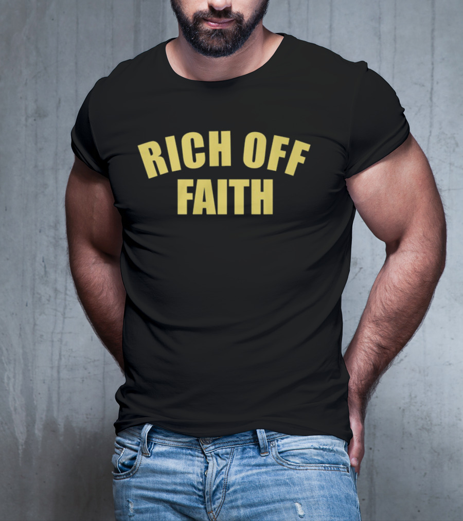 Rich Off Faith Yellow T-Shirt
