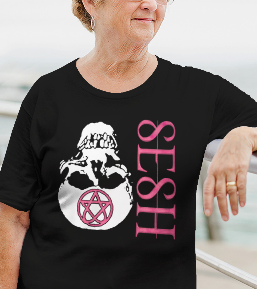 Teamsesh Merch Seshagram Skull Pentacle SESH T-Shirt