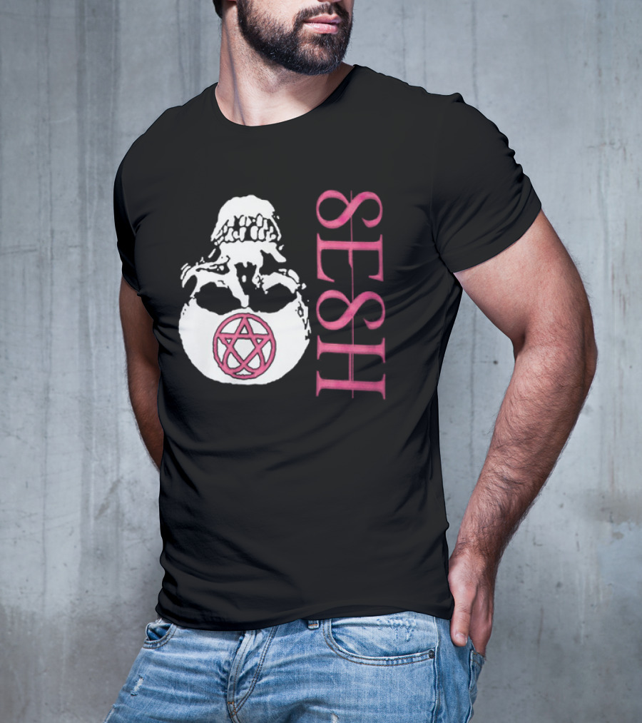 Teamsesh Merch Seshagram Skull Pentacle SESH T-Shirt