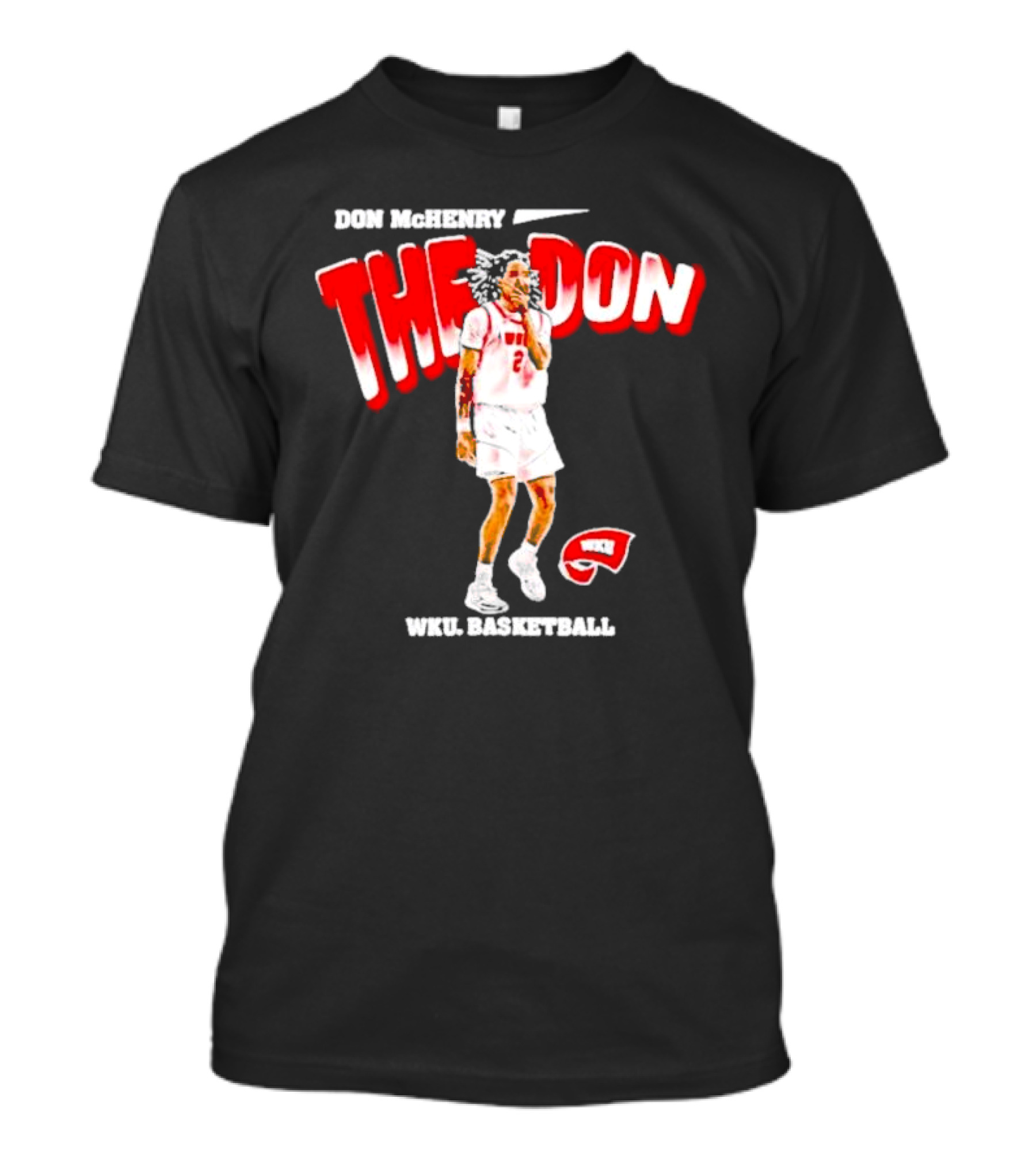 Don McHenry The Don WKU Basketball Western Kentucky Hilltoppers Player Cartoon T-Shirt
